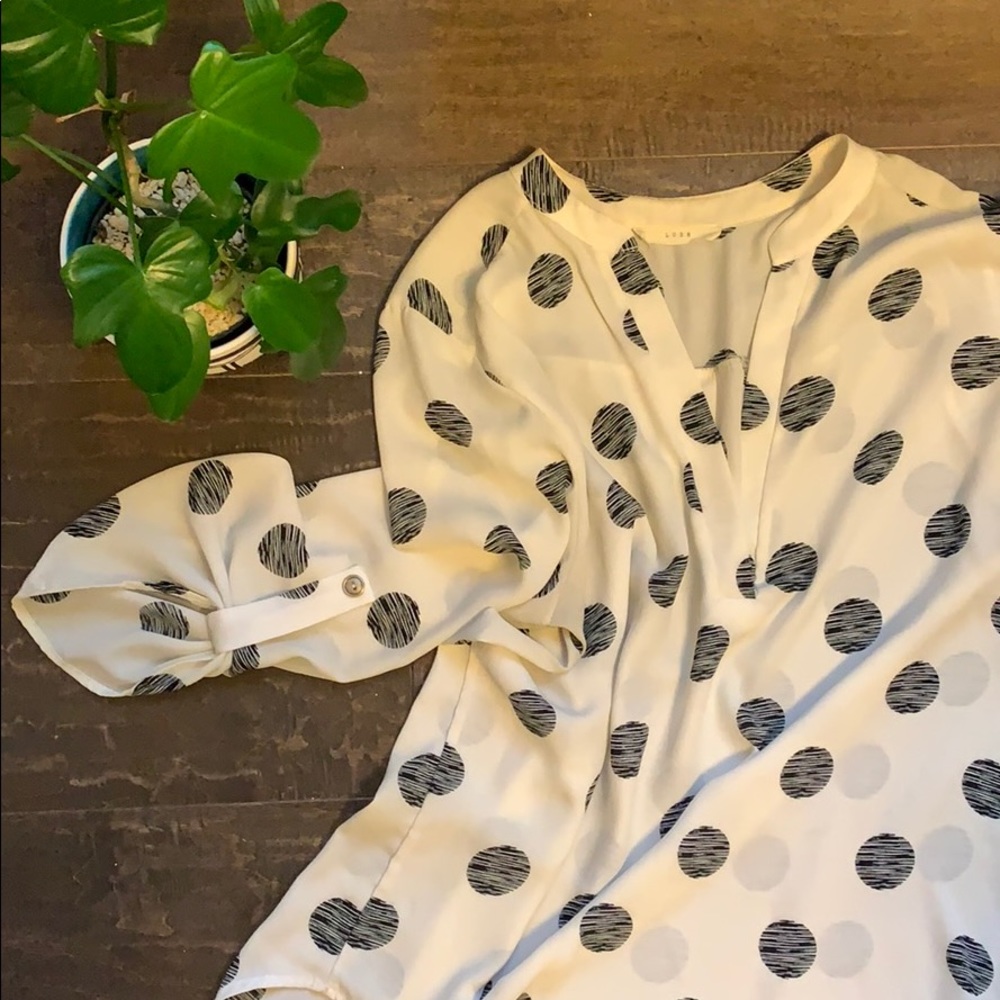 Polka Dot Sheer Top